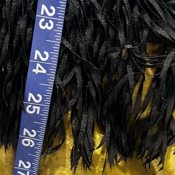 Lilly Pulitzer Sweater Womens Medium Black Fringe Hem Crewneck Pullover Top - Picture 9 of 12